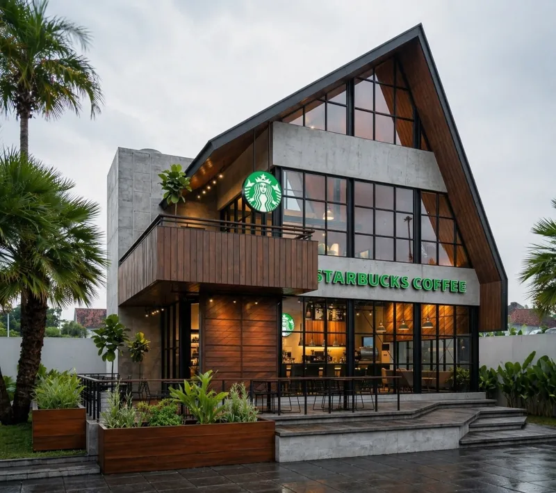 Desain Starbucks Losari